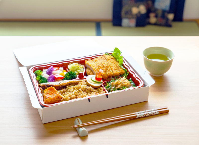 臺灣客家茶文化館日本季炸豬排盒餐，是這次針對六國茶室的企畫製作的盒餐，搭配日式一期一會精神